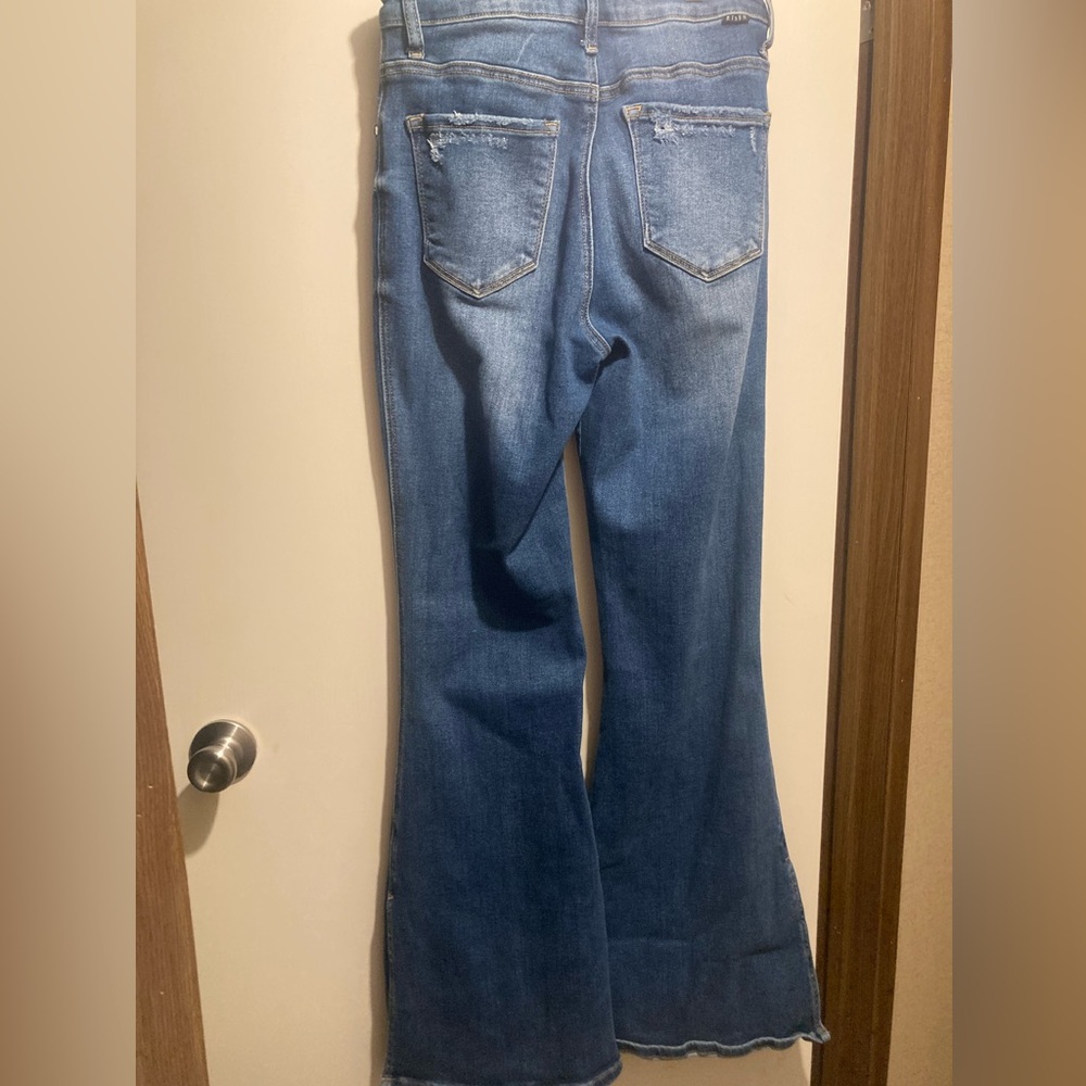 Risen Blue Flare Jeans - Picture 2 of 7